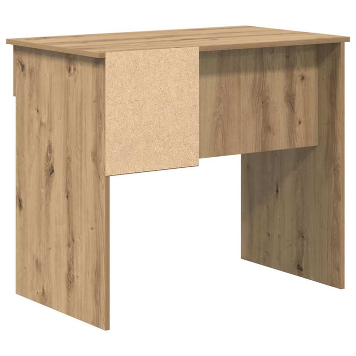 Birou cu raft stejar artizanal 90 x 49.5 x 75 cm Lemn compozit - WALTI WALTI