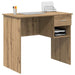 Birou cu raft stejar artizanal 90 x 49.5 x 75 cm Lemn compozit - WALTI WALTI