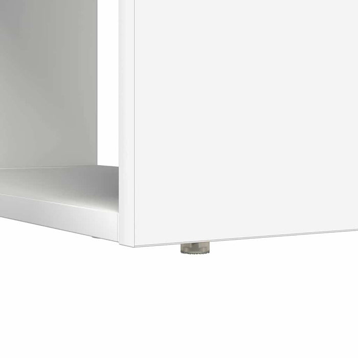 Birou cu raft cu depozitare Alb 113 x 54 x 120 cm Lemn compozit - WALTI WALTI