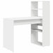 Birou cu raft cu depozitare Alb 113 x 54 x 120 cm Lemn compozit - WALTI WALTI
