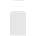 Birou cu raft cu depozitare Alb 113 x 54 x 120 cm Lemn compozit - WALTI WALTI