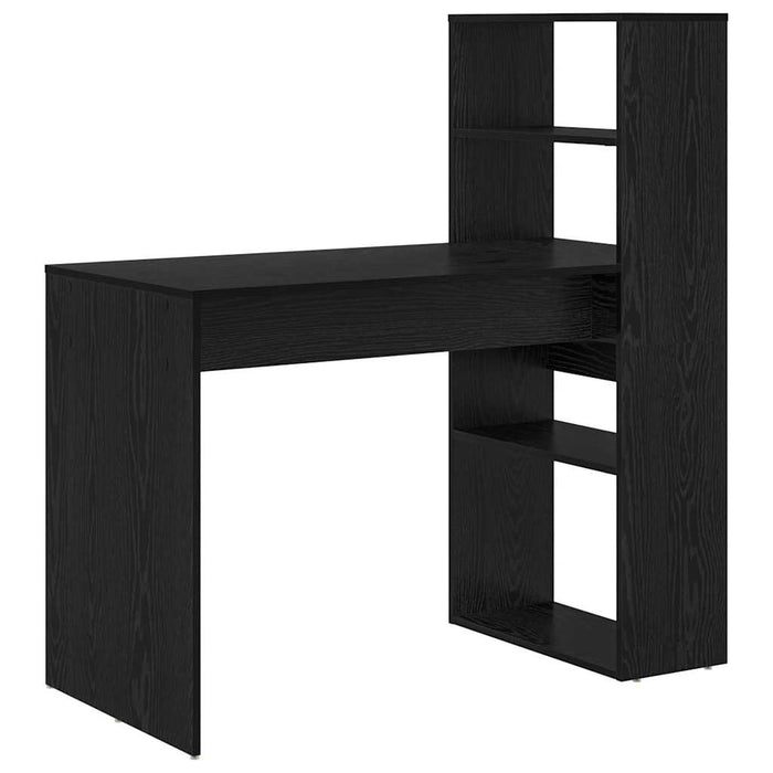 Birou cu raft Stejar Negru 113 x 54 x 120 cm Lemn compozit - WALTI WALTI