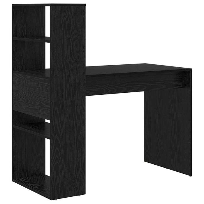 Birou cu raft Stejar Negru 113 x 54 x 120 cm Lemn compozit - WALTI WALTI