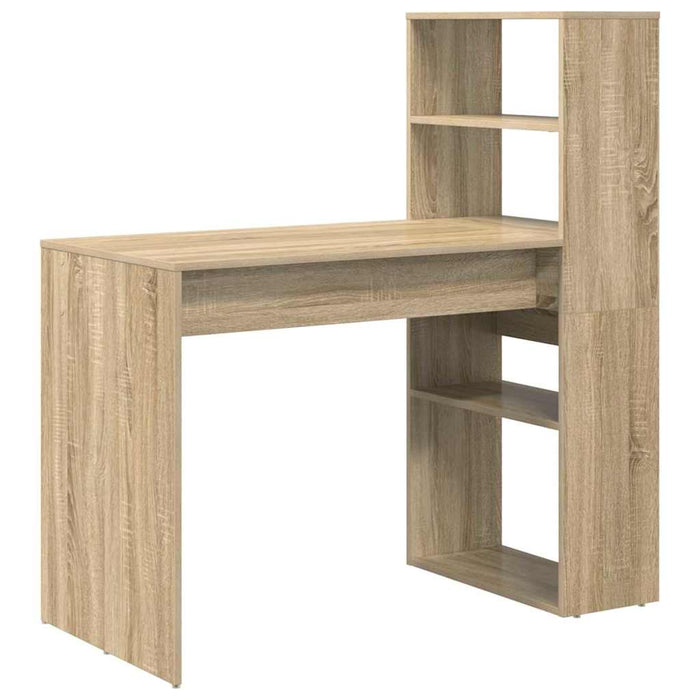 Birou cu raft Stejar Sonoma 113 x 54 x 120 cm Lemn compozit - WALTI WALTI