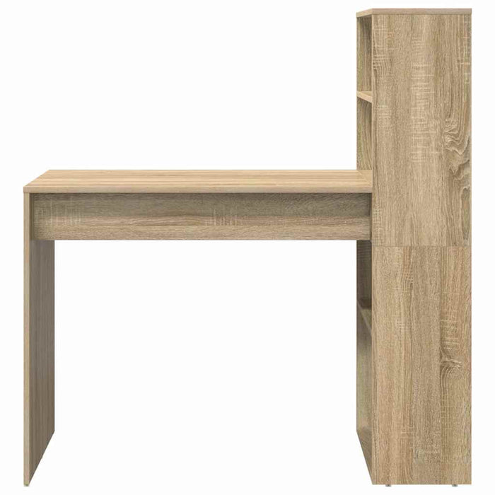 Birou cu raft Stejar Sonoma 113 x 54 x 120 cm Lemn compozit - WALTI WALTI