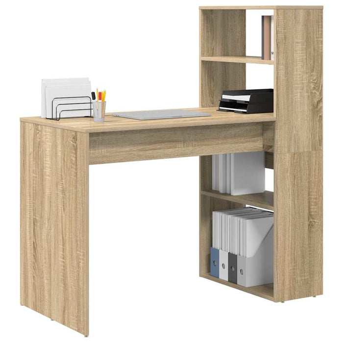 Birou cu raft Stejar Sonoma 113 x 54 x 120 cm Lemn compozit - WALTI WALTI