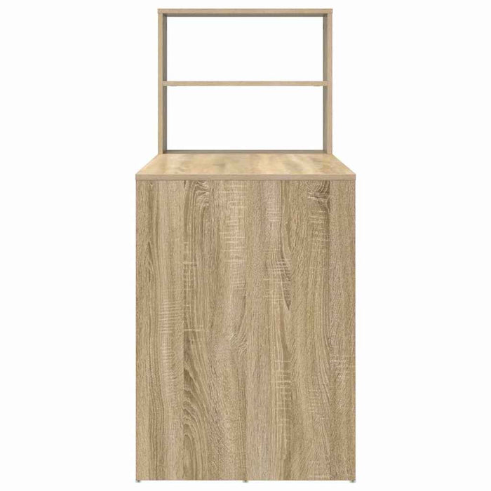 Birou cu raft Stejar Sonoma 113 x 54 x 120 cm Lemn compozit - WALTI WALTI