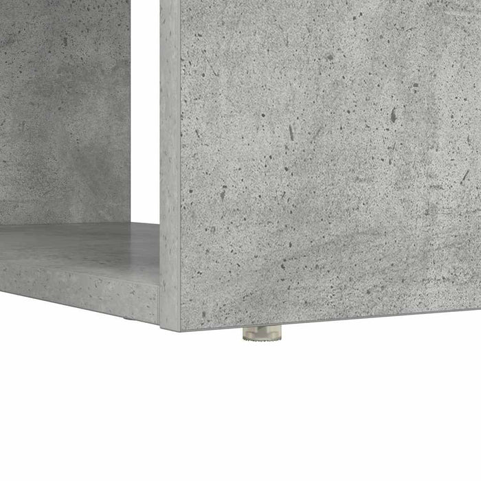 Birou cu raft Gri din beton 113 x 54 x 120 cm Lemn compozit - WALTI WALTI