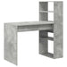Birou cu raft Gri din beton 113 x 54 x 120 cm Lemn compozit - WALTI WALTI