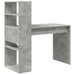 Birou cu raft Gri din beton 113 x 54 x 120 cm Lemn compozit - WALTI WALTI