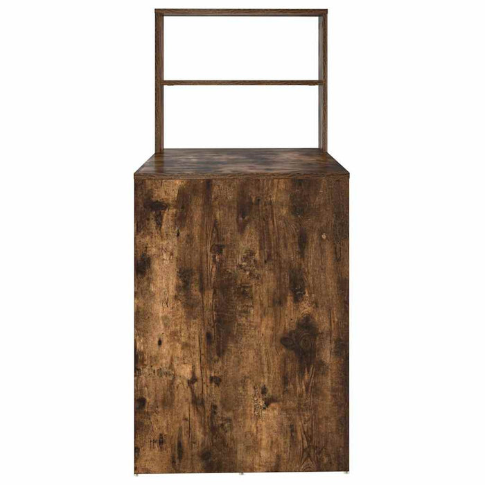 Birou cu raft Stejar fumuriu 113 x 54 x 120 cm Lemn compozit - WALTI WALTI