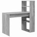 Birou cu raft Gri Sonoma 113 x 54 x 120 cm Lemn compozit - WALTI WALTI