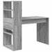 Birou cu raft Gri Sonoma 113 x 54 x 120 cm Lemn compozit - WALTI WALTI