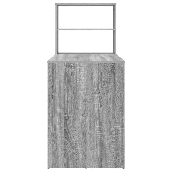 Birou cu raft Gri Sonoma 113 x 54 x 120 cm Lemn compozit - WALTI WALTI
