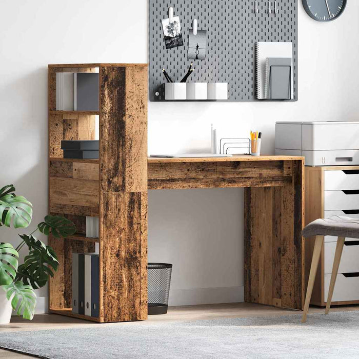 Birou cu raft Lemn Vechi 113 x 54 x 120 cm Lemn compozit - WALTI WALTI