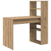 Birou cu raft Stejar Artizanal 113 x 54 x 120 cm Lemn compozit - WALTI WALTI
