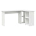Birou cu raft cu depozitare Alb 142 x 102 x 73 cm Lemn compozit - WALTI WALTI