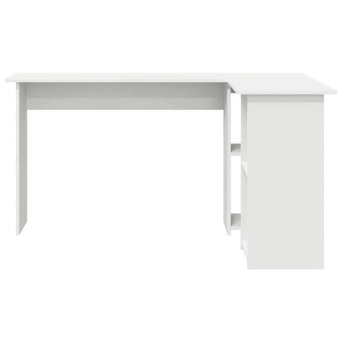 Birou cu raft cu depozitare Alb 142 x 102 x 73 cm Lemn compozit - WALTI WALTI