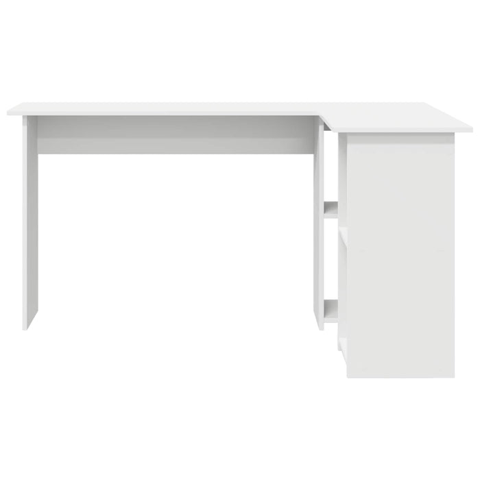 Birou cu raft cu depozitare Alb 142 x 102 x 73 cm Lemn compozit - WALTI WALTI