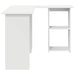 Birou cu raft cu depozitare Alb 142 x 102 x 73 cm Lemn compozit - WALTI WALTI