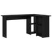 Birou cu raft Stejar negru 142 x 102 x 73 cm Lemn compozit - WALTI WALTI