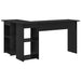 Birou cu raft Stejar negru 142 x 102 x 73 cm Lemn compozit - WALTI WALTI