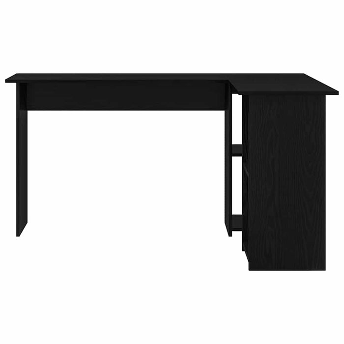 Birou cu raft Stejar negru 142 x 102 x 73 cm Lemn compozit - WALTI WALTI