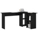 Birou cu raft Stejar negru 142 x 102 x 73 cm Lemn compozit - WALTI WALTI