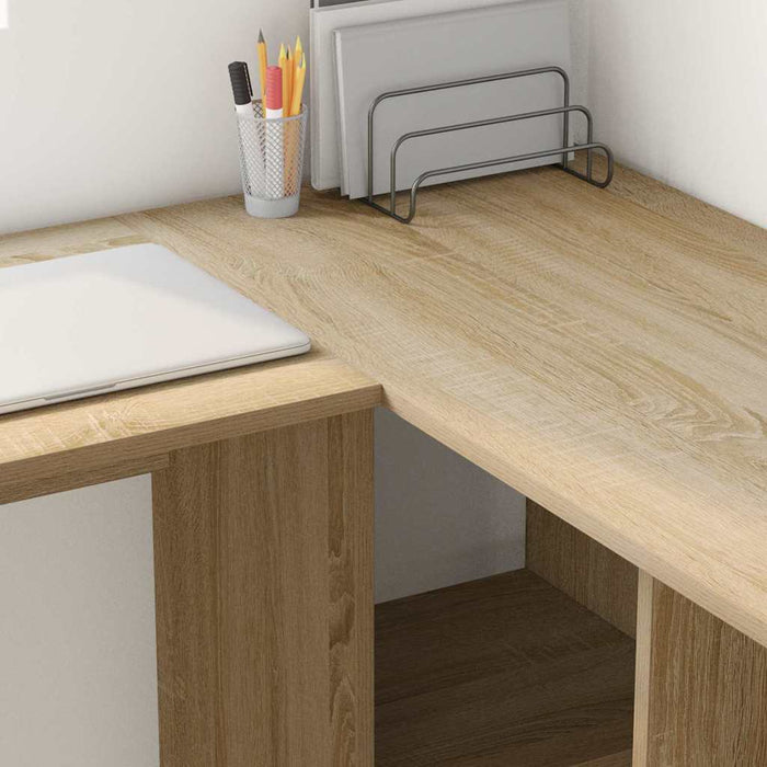 Birou cu raft Stejar sonoma 142 x 102 x 73 cm Lemn compozit - WALTI WALTI
