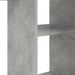 Birou cu raft Gri beton 142 x 102 x 73 cm Lemn compozit - WALTI WALTI
