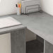 Birou cu raft Gri beton 142 x 102 x 73 cm Lemn compozit - WALTI WALTI