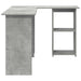 Birou cu raft Gri beton 142 x 102 x 73 cm Lemn compozit - WALTI WALTI