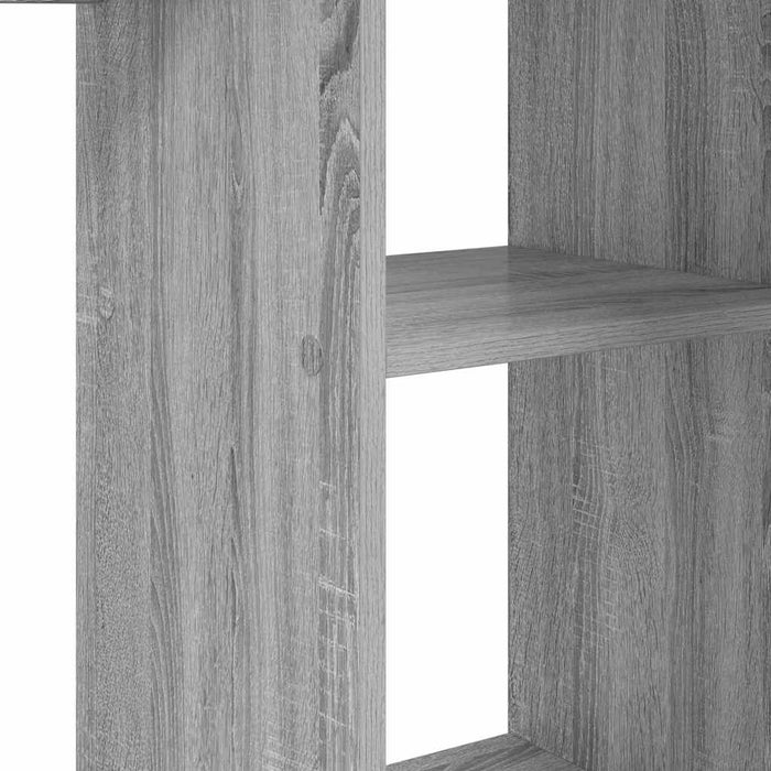 Birou cu raft sonoma gri 142 x 102 x 73 cm Lemn compozit - WALTI WALTI