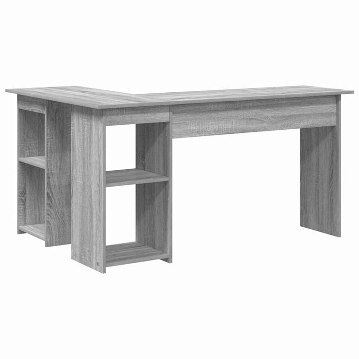 Birou cu raft sonoma gri 142 x 102 x 73 cm Lemn compozit - WALTI WALTI