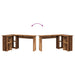 Birou cu raft Lemn vechi 142 x 102 x 73 cm Lemn compozit - WALTI WALTI