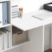 Birou cu raft Alb 131.5 x 50 x 106.5 cm Lemn compozit - WALTI WALTI