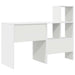 Birou cu raft Alb 131.5 x 50 x 106.5 cm Lemn compozit - WALTI WALTI