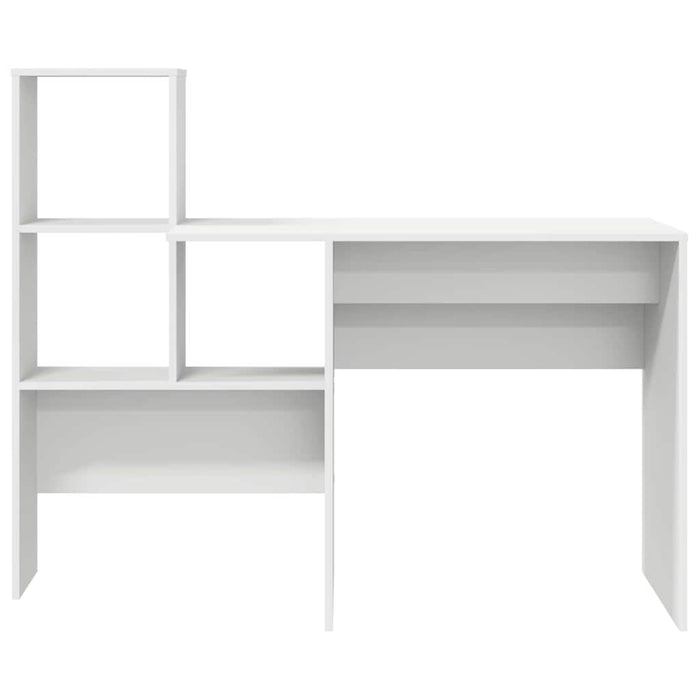 Birou cu raft Alb 131.5 x 50 x 106.5 cm Lemn compozit - WALTI WALTI