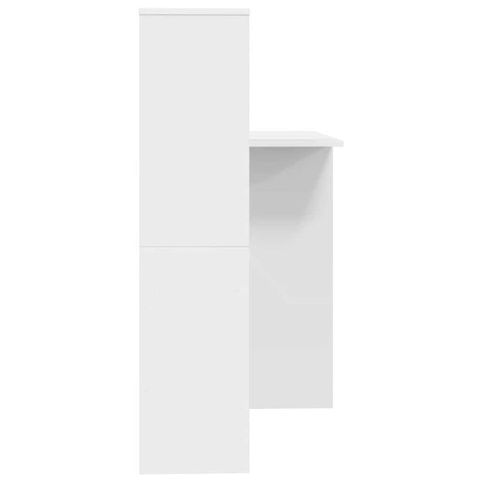 Birou cu raft Alb 131.5 x 50 x 106.5 cm Lemn compozit - WALTI WALTI