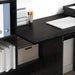 Birou cu raft Stejar negru 131.5 x 50 x 106.5 cm Lemn compozit - WALTI WALTI