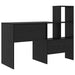 Birou cu raft Stejar negru 131.5 x 50 x 106.5 cm Lemn compozit - WALTI WALTI