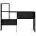 Birou cu raft Stejar negru 131.5 x 50 x 106.5 cm Lemn compozit - WALTI WALTI