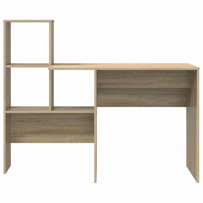 Birou cu raft Stejar sonoma 131.5 x 50 x 106.5 cm Lemn compozit - WALTI WALTI