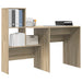 Birou cu raft Stejar sonoma 131.5 x 50 x 106.5 cm Lemn compozit - WALTI WALTI