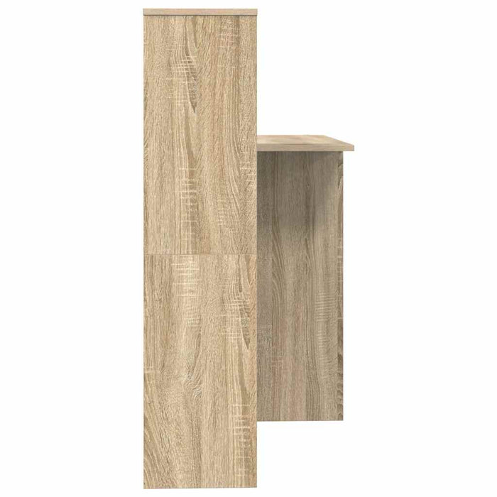 Birou cu raft Stejar sonoma 131.5 x 50 x 106.5 cm Lemn compozit - WALTI WALTI