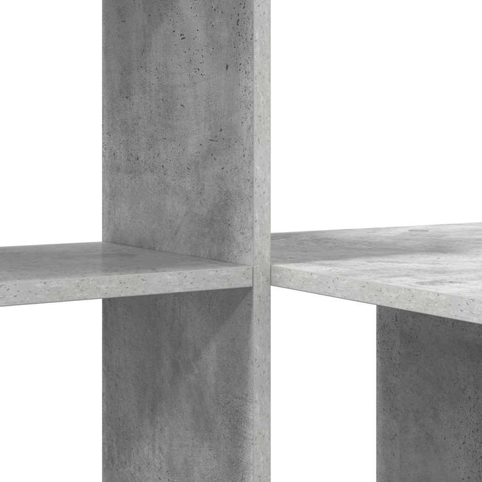 Birou cu raft Gri beton 131.5 x 50 x 106.5 cm Lemn compozit - WALTI WALTI