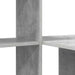 Birou cu raft Gri beton 131.5 x 50 x 106.5 cm Lemn compozit - WALTI WALTI