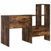 Birou cu raft Stejar afumat 131.5 x 50 x 106.5 cm Lemn compozit - WALTI WALTI