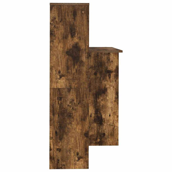 Birou cu raft Stejar afumat 131.5 x 50 x 106.5 cm Lemn compozit - WALTI WALTI