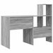 Birou cu raft sonoma gri 131.5 x 50 x 106.5 cm Lemn compozit - WALTI WALTI